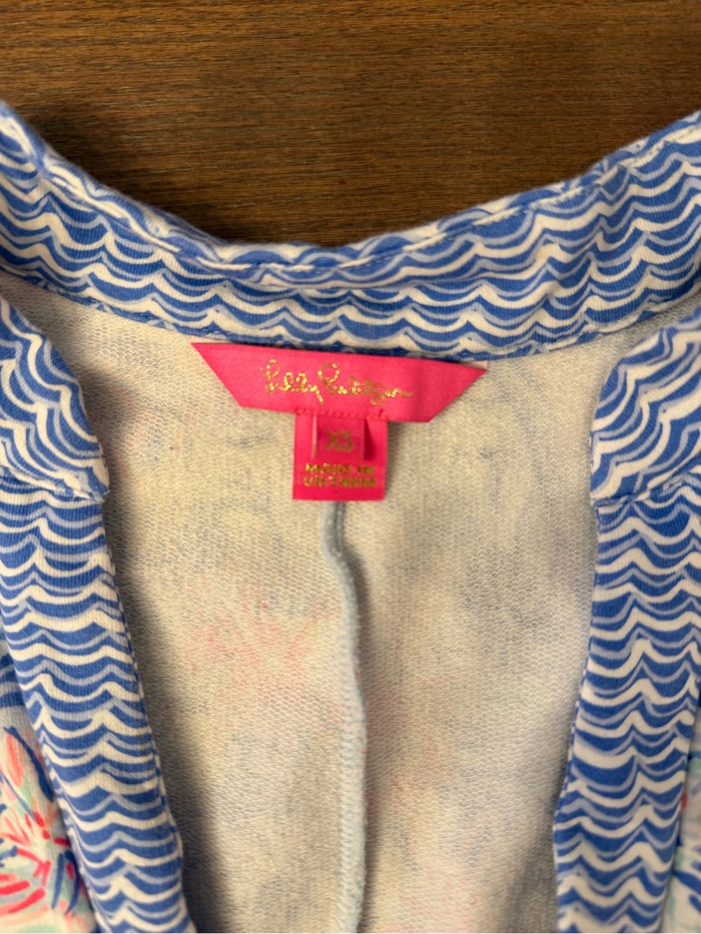 Lilly Pulitzer Larsen Shift Dress Crew Blue Tint Sea to Shining Sea, Size XS - Picture 2 of 2